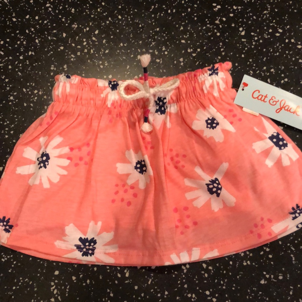 NWT Cat & Jack floral skort